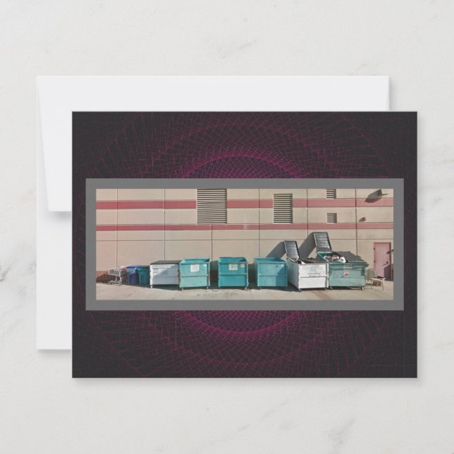 Let's Get Trashed Greeting Card (Devant)