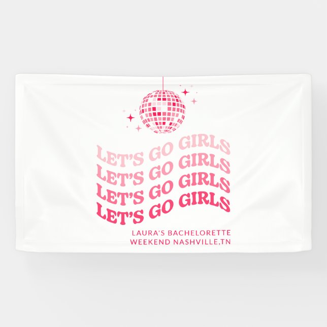 Let's Go Girls - Bachelorette Party - Bannière (Horizontal)
