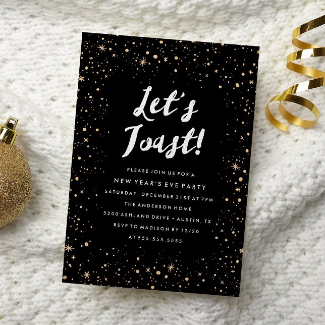 Let's Toast | New Year's Eve Party Invitation (Créateur téléchargé)