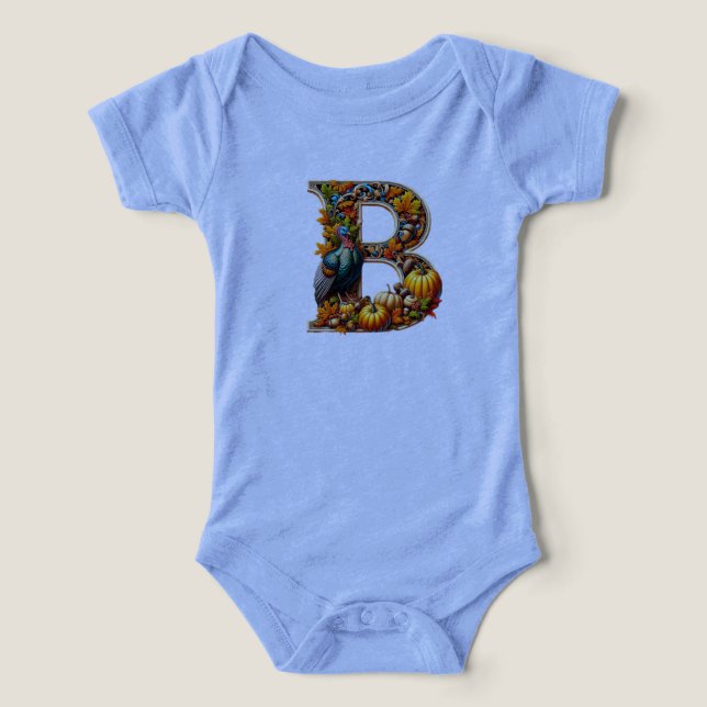 Letter B in Thanksgiving style (Design Recto)