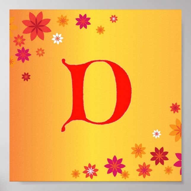 Letter D Poster (Devant)