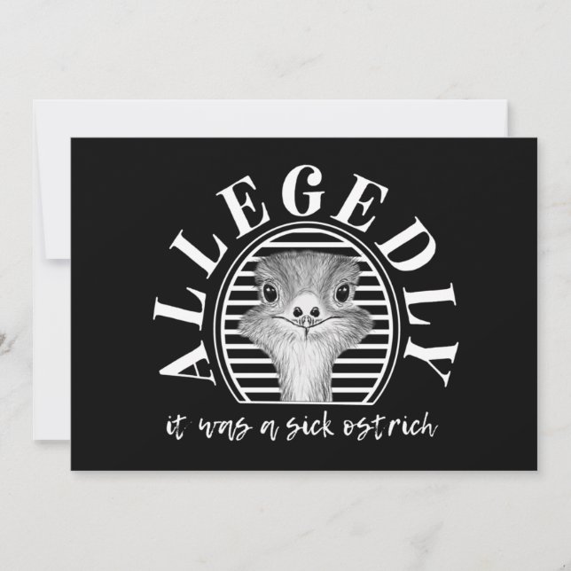 letterkenny soi-disant carte autruche (Devant)