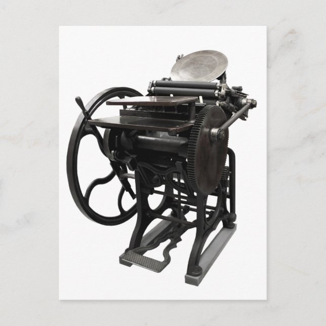 letterpress 1888 carte postale (Devant)