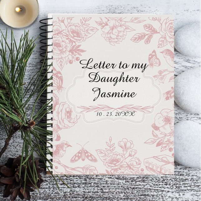 Letters to My Baby Journal Personalized Babyshower (Créateur téléchargé)