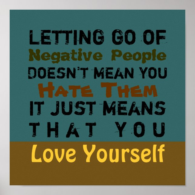 Letting Go - Poster 12X12 (changer pour la toile) (Devant)