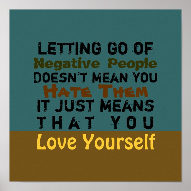 Letting Go - Poster 12X12 (changer pour la toile) (Devant)