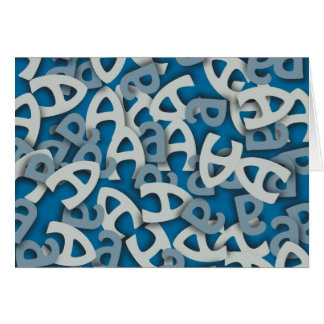 Lettre A bleu