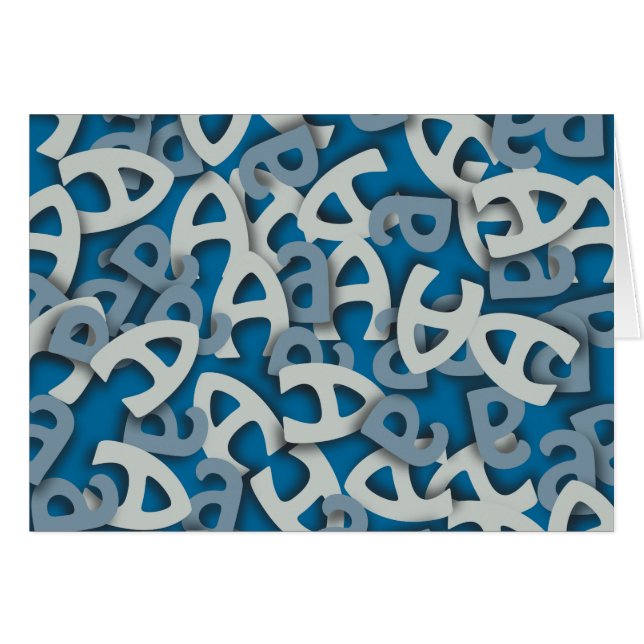 Lettre A bleu (Devant horizontal)