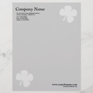 Lettre À En-tête Clover - gris clair