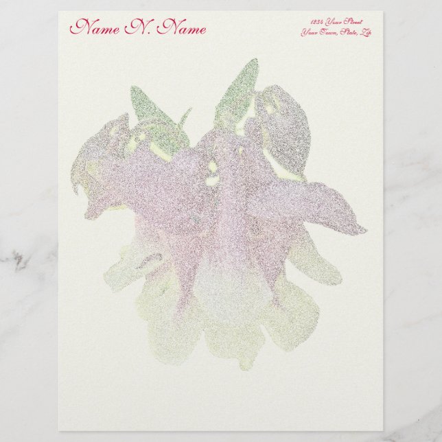 Lettre À En-tête Colonne cultivée En-tête Jaune (Devant)