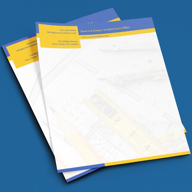 Lettre À En-tête En-tête d'architecture (Créateur téléchargé)