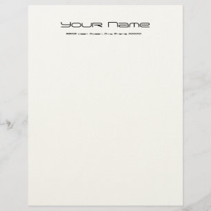 Lettre À En-tête Papier à lettres papier à feutre / couleur crème