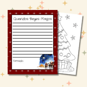 Lettre à la page des Trois Sages Hommes Rouge + Co