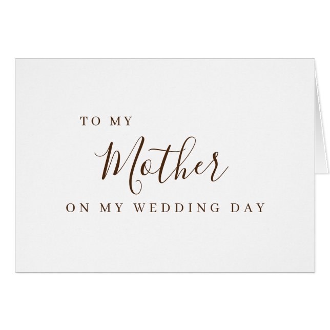 Lettre à mes parents, maman, papa, sur mon Mariage (Devant horizontal)