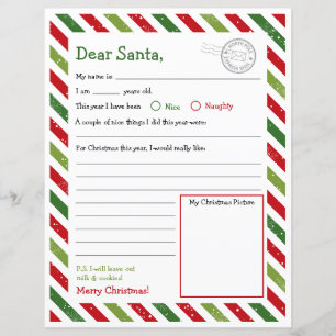 Lettre à Père Noël, Cher Père Noël
