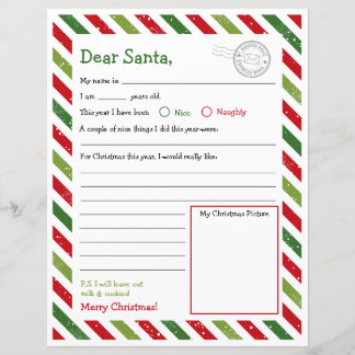Lettre à Père Noël, Cher Père Noël