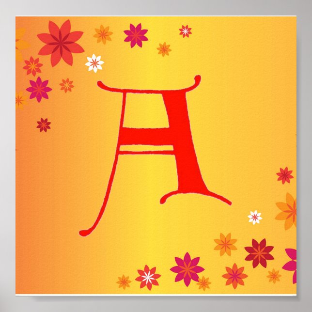 Lettre A Poster (Devant)