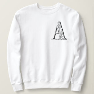 LETTRE 'A' Sweatshirt monogramme initial