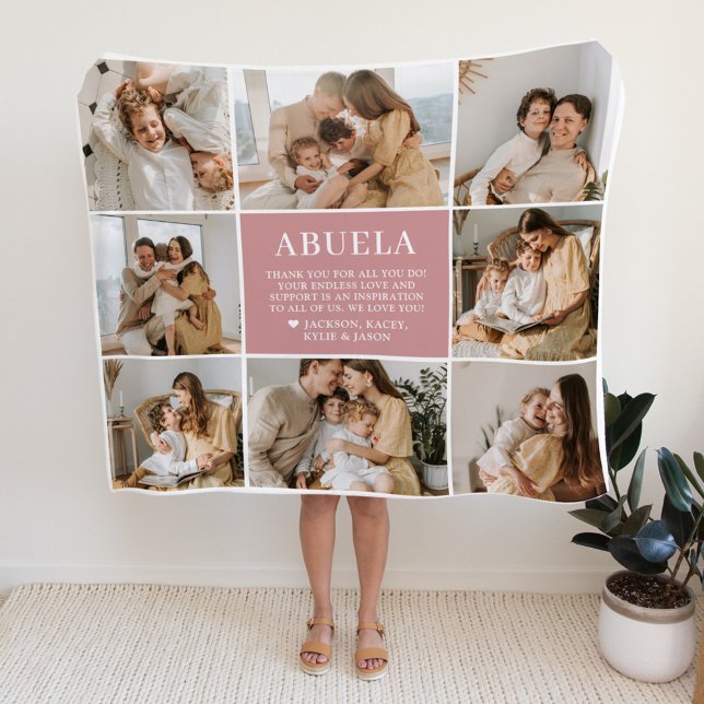 LETTRE Abuela Couverture polaire personnalisée per (Créateur téléchargé)