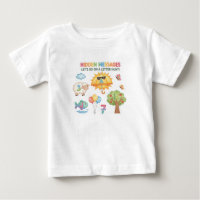 LETTRE Alphabet Chasse T-shirt pour bébé - Messe c