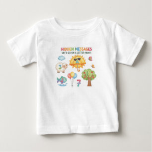 LETTRE Alphabet Chasse T-shirt pour bébé - Messe c