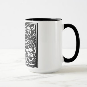 Lettre alphabet de style Renaissance I sur Mug
