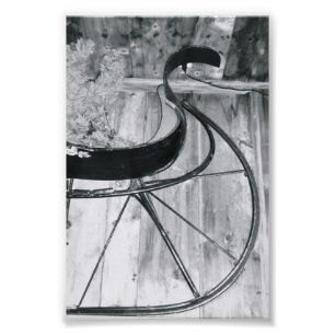 LETTRE Alphabet Photographie A6 Noir et Blanc 4x6