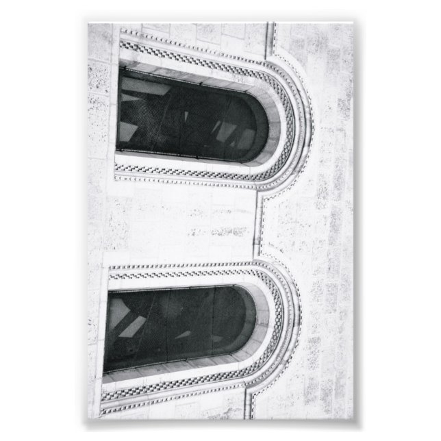 LETTRE Alphabet Photographie B1 Noir et Blanc 4x6 (Devant)