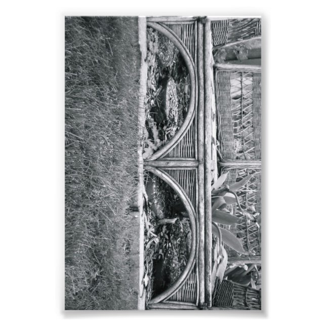 LETTRE Alphabet Photographie B2 Noir et Blanc 4x6 (Devant)