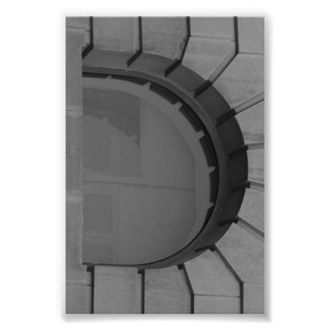 Lettre alphabet Photographie D7 noir et blanc 4x6 (Devant)