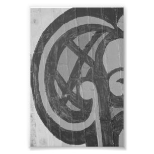 LETTRE Alphabet Photographie G4 Noir et Blanc 4x6