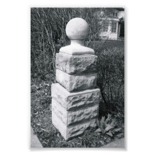 LETTRE Alphabet Photographie I8 noir et blanc 4x6