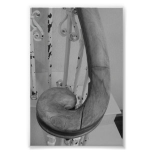 LETTRE Alphabet Photographie J5 Noir et Blanc 4x6