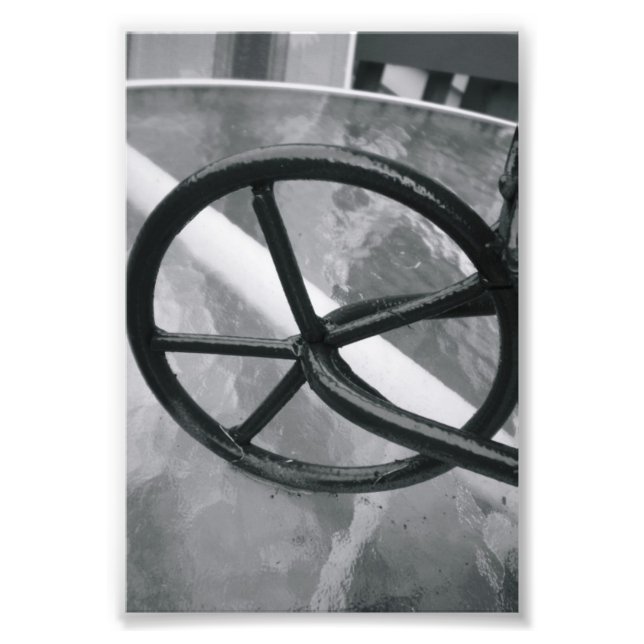 LETTRE Alphabet Photographie Q2 Noir et Blanc 4x6 (Devant)