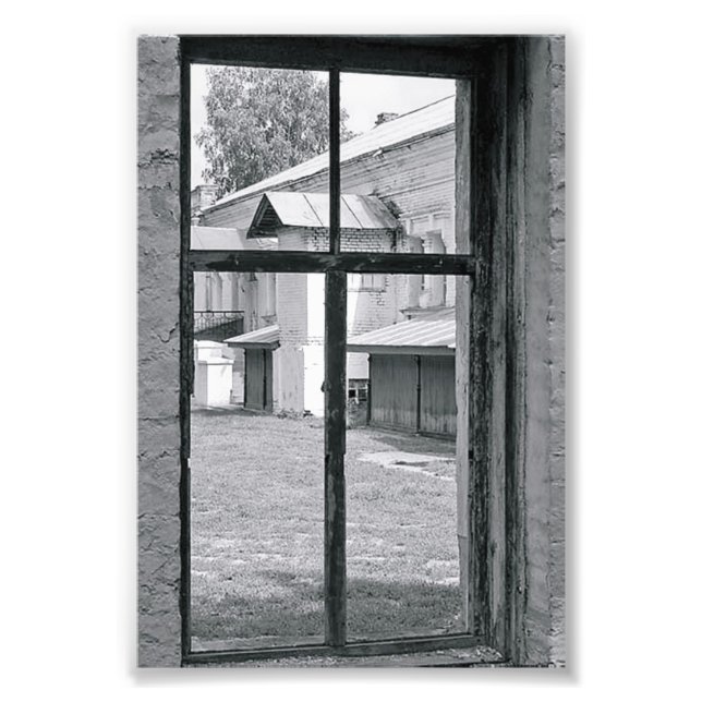 Lettre alphabet Photographie T7 noir et blanc 4x6 (Devant)