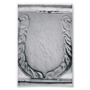 LETTRE Alphabet Photographie U1 Noir et Blanc 4x6