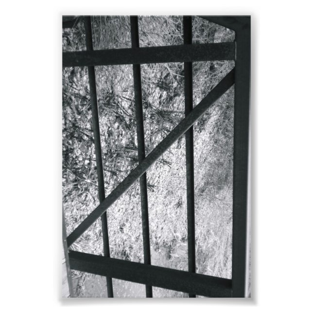 LETTRE Alphabet Photographie Z4 noir et blanc 4x6 (Devant)