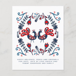 Lettre annuelle des fêtes des oiseaux d'art popula