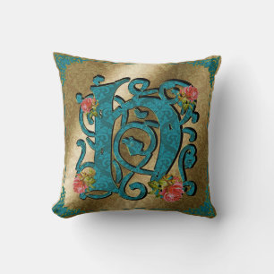 Lettre antique H - Coussin