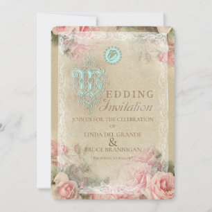 Lettre Antique - Invitation de Mariage, Annonce