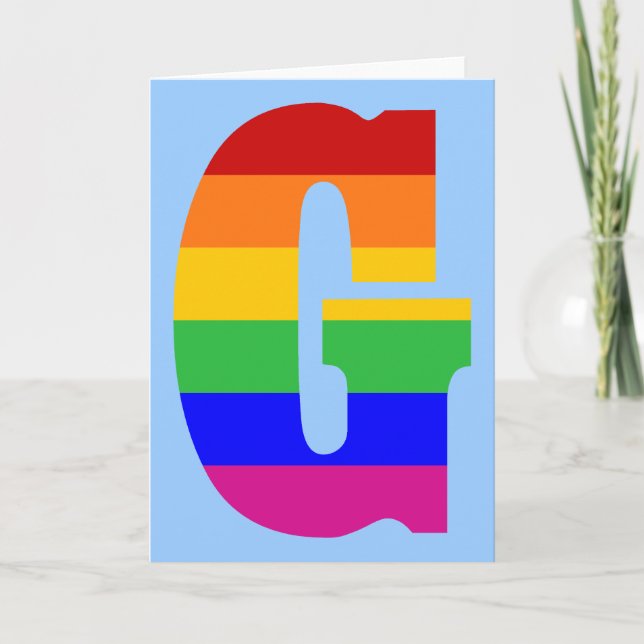 LETTRE arc-en-ciel G (Devant)