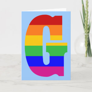 LETTRE arc-en-ciel G