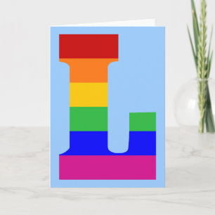 LETTRE arc-en-ciel L