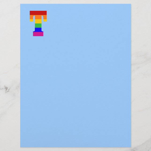 LETTRE arc-en-ciel T (Devant)