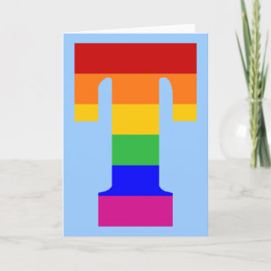 LETTRE arc-en-ciel T