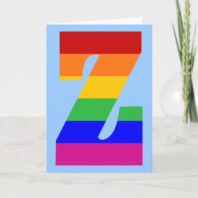LETTRE arc-en-ciel Z (Devant)