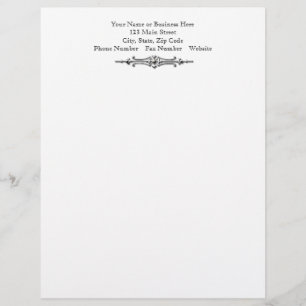 Lettre Avec Motif En-tête de papier élégant