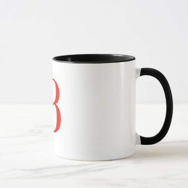 Lettre B Mug (Droite)