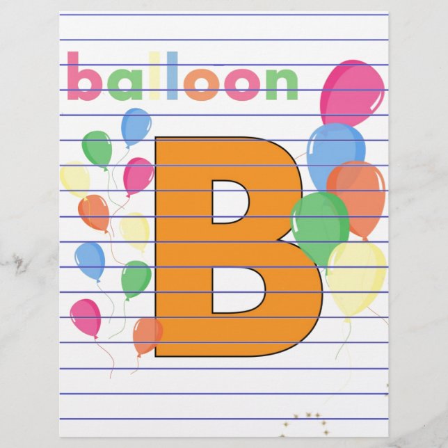 LETTRE BALLON B (Devant)