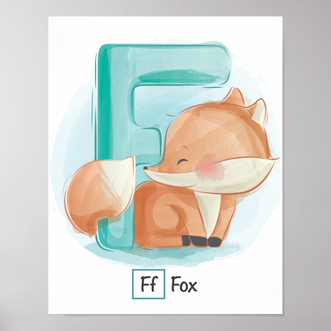 LETTRE BLANCHE FITE F AFFICHE Fox (Devant)